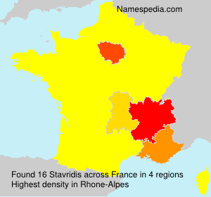 Surname Stavridis in France Surname Stavridis in France