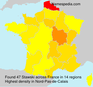 Surname Stawski in France Surname Stawski in France