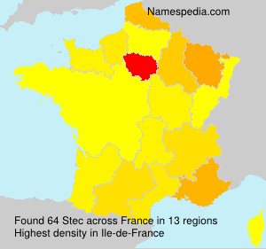 Surname Stec in France Surname Stec in France