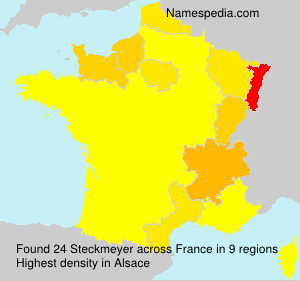 Surname Steckmeyer in France Surname Steckmeyer in France