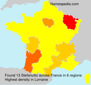 Surname Stefanutto in France Surname Stefanutto in France