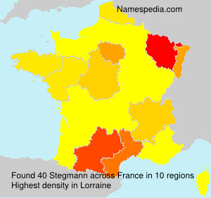 Surname Stegmann in France Surname Stegmann in France