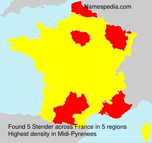 Surname Stender in France Surname Stender in France
