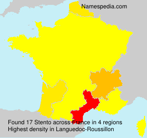 Surname Stento in France Surname Stento in France