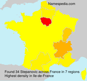 Surname Stepanovic in France Surname Stepanovic in France