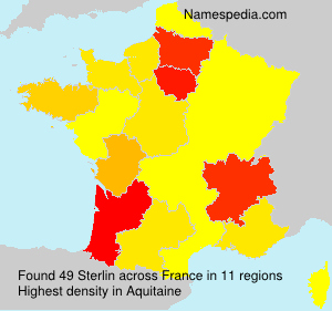 Surname Sterlin in France Surname Sterlin in France