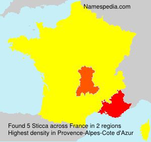Surname Sticca in France Surname Sticca in France