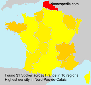 Surname Sticker in France Surname Sticker in France