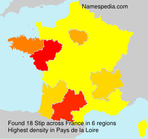 Surname Stip in France Surname Stip in France