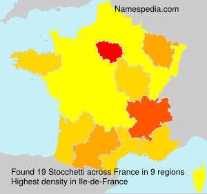 Surname Stocchetti in France Surname Stocchetti in France
