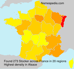 Surname Stocker in France Surname Stocker in France