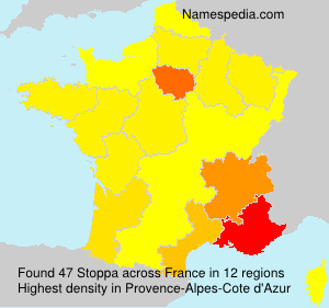 Surname Stoppa in France Surname Stoppa in France