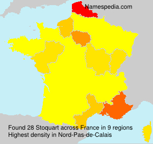 Surname Stoquart in France Surname Stoquart in France