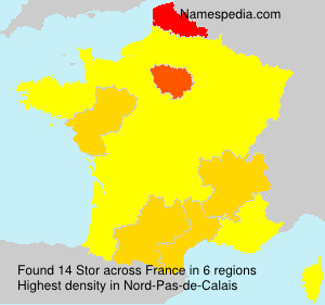 Surname Stor in France Surname Stor in France