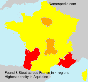 Surname Stout in France Surname Stout in France
