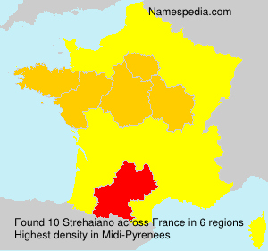 Surname Strehaiano in France Surname Strehaiano in France