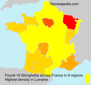 Surname Stringhetta in France Surname Stringhetta in France