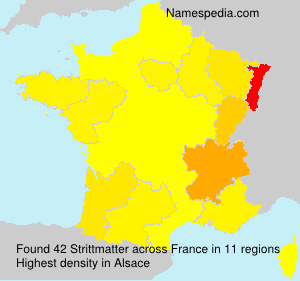Surname Strittmatter in France Surname Strittmatter in France