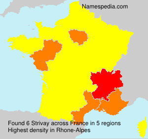 Surname Strivay in France