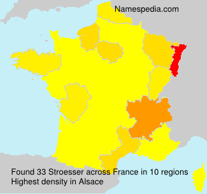 Surname Stroesser in France Surname Stroesser in France