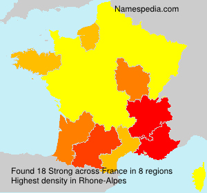 Surname Strong in France Surname Strong in France