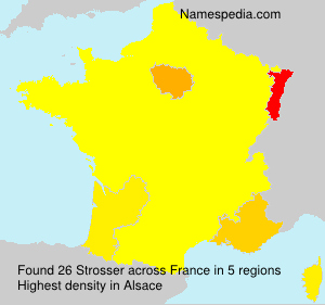 Surname Strosser in France Surname Strosser in France