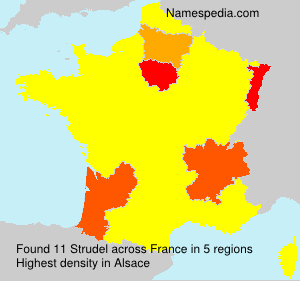 Surname Strudel in France Surname Strudel in France