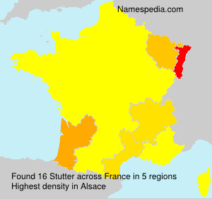 Surname Stutter in France Surname Stutter in France