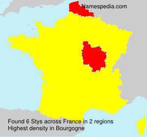 Surname Stys in France Surname Stys in France