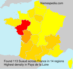 Surname Suaud in France Surname Suaud in France