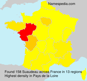 Surname Suaudeau in France Surname Suaudeau in France