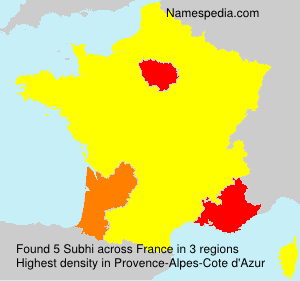 Surname Subhi in France Surname Subhi in France