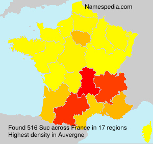 Surname Suc in France Surname Suc in France