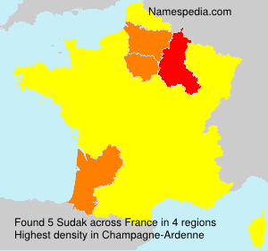 Surname Sudak in France Surname Sudak in France