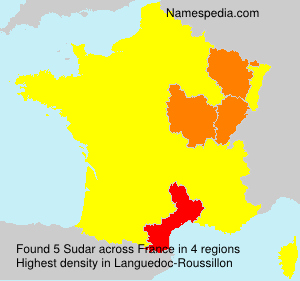 Surname Sudar in France Surname Sudar in France