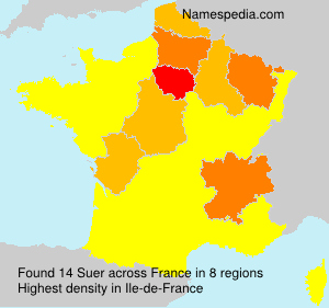 Surname Suer in France Surname Suer in France