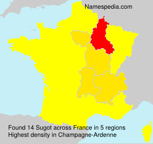 Surname Sugot in France Surname Sugot in France