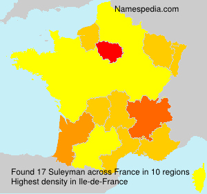 Surname Suleyman in France Surname Suleyman in France