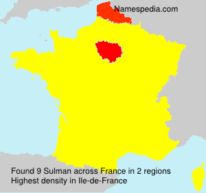 Surname Sulman in France Surname Sulman in France