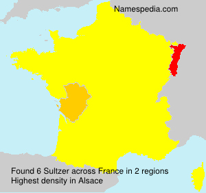 Surname Sultzer in France Surname Sultzer in France