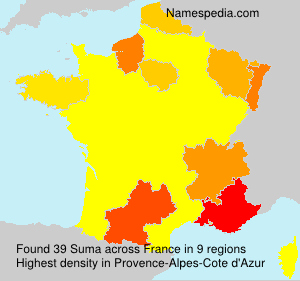 Surname Suma in France Surname Suma in France