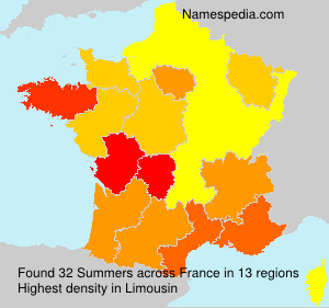 Surname Summers in France Surname Summers in France