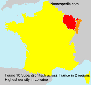 Surname Supantschitsch in France Surname Supantschitsch in France