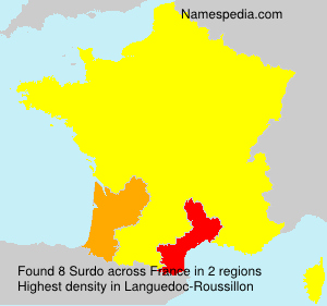 Surname Surdo in France Surname Surdo in France