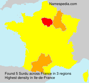 Surname Surdu in France Surname Surdu in France