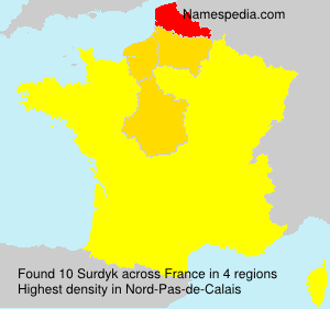 Surname Surdyk in France Surname Surdyk in France