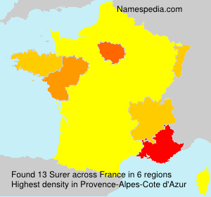 Surname Surer in France Surname Surer in France