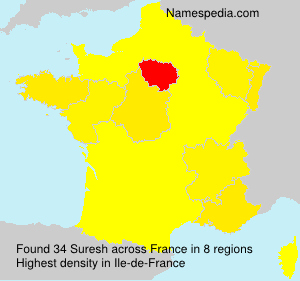 Surname Suresh in France Surname Suresh in France