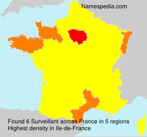 Surname Surveillant in France Surname Surveillant in France