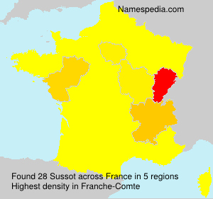 Surname Sussot in France Surname Sussot in France